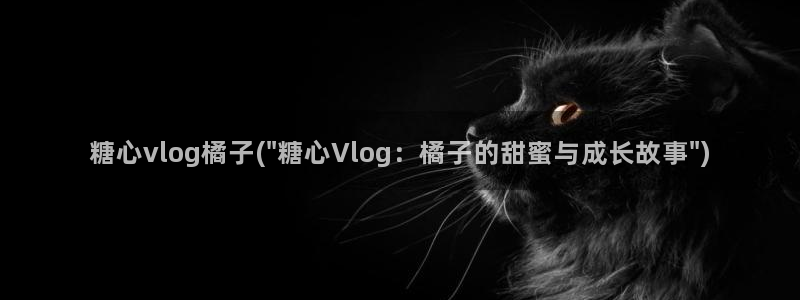 糖心vlog米娜：糖心vlog橘子(\
