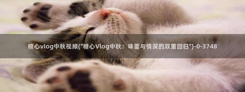 糖心vlog怎么移除：糖心vlog中秋视频(\