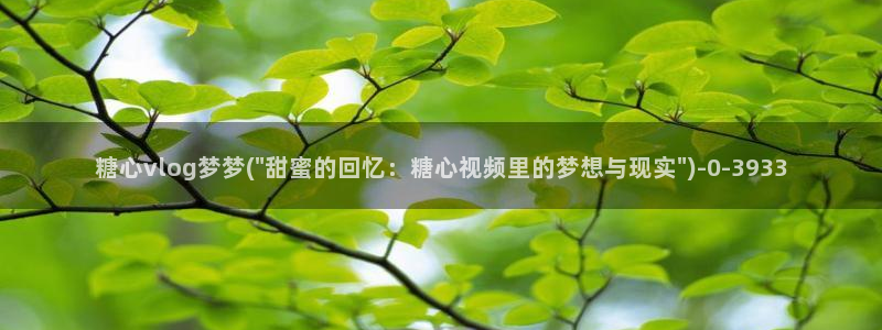 糖心vlog谁最好看